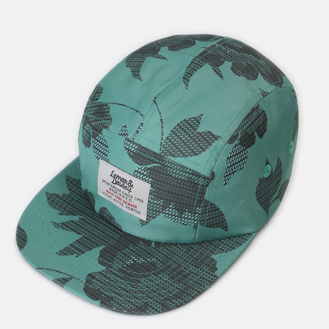 Our 5 panel is upgraded to a nylon tonal floral screen printed camper. W... click for more information