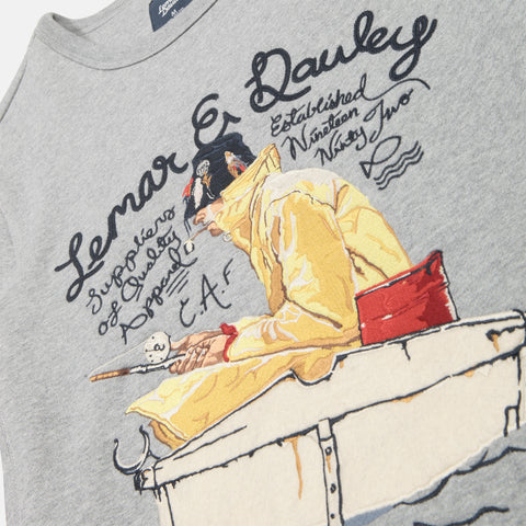 Inspired by a classic magazine illustrations, this lone fisherman was il... click for more information